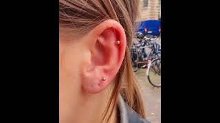 The Piercings Helix Piercing by Ferry wwwthepiercingseu  Instathepierc [upl. by Hoffarth856]