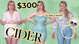 300 Cider Clothing Haul  Try On  Review 2021 [upl. by Cohen]