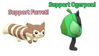 furret walk vs horizontally spinning ogerpon [upl. by Adiela]