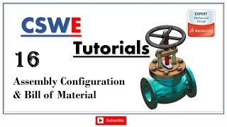 CSWE Sample question  Assembly Configuration amp BOM  CSWPA  DT  EP  16  CSWE Master Series [upl. by Meeks]