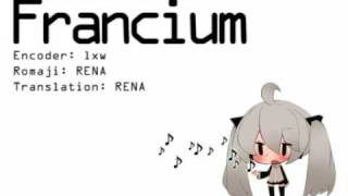 Francium with English Sub  Hatsune Miku  sm6460566  HQ [upl. by Cataldo]