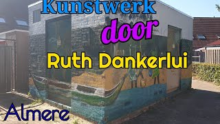 Almere Havenelectriciteits huisje geschilderd door kunstenaar Ruth Dankerlui in 2012 [upl. by Irtak]