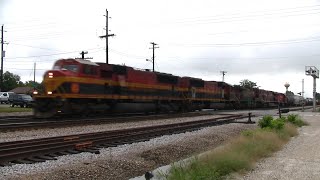 Kansas City Southern Leads Train 281 [upl. by Ruhtua]