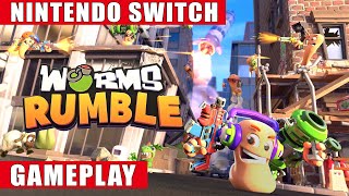 Worms Rumble Nintendo Switch Gameplay [upl. by Tamanaha]