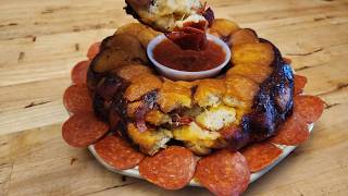 Pizza Monkey Bread – Pepperoni Pull Apart Bread – The Hillbilly Kitchen [upl. by Nner]