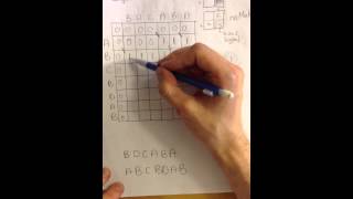 Longest common subsequence algorithm  example [upl. by Imefulo]