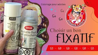 TRUCS amp ASTUCES  Choisir un BON FIXATIF❣️Coloriage pour adultes ❣️ [upl. by Florrie492]