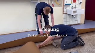 Tarkett Video Verlegung des Lino LooseLay Bodenbelag  Bildungswesen  Schulbau [upl. by Ambrosine]