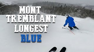 Mont Tremblant Top to Bottom on Longest Blue Run [upl. by Bracci]