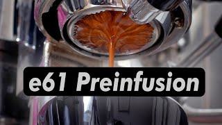 How to Preinfuse Espresso with a Rocket Giotto e61  Preinfusion Techniqe [upl. by Naicad]