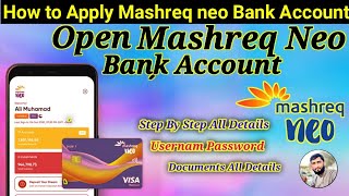 How to open mashreq neo account lOpen account with low salary Open Mashreq Neo Smart Account In UAE [upl. by Yekcim]