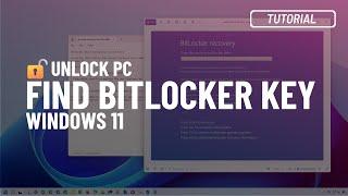 Windows 11 10 Find and apply BitLocker recovery key to unlock PC [upl. by Nnyrat]