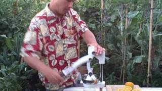 Hand Operated Olympus Citrus Press  The Best Orange Lemon Juice Extractor [upl. by Berliner]