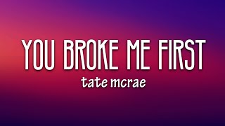 Tate McRae  you broke me first Lyrics shorts lyrics youbrokemefirst [upl. by Atinus306]