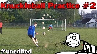 Knuckleball Free Kick Training 2  unedited UNREAL SHOTS [upl. by Derril]