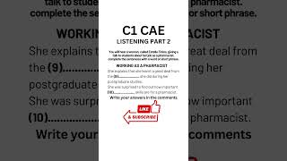 C1 Certificate Advanced English CAE Listening Practice 2024  Part 2 cae caexams learnenglish [upl. by Oakman]