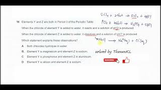 970111MJ24Q16 Cambridge International AS Level Chemistry MayJune 2024 Paper 11 Q16 [upl. by Ical]