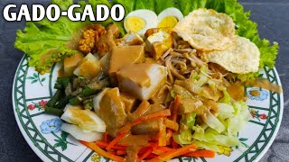 RESEP GADOGADO YANG ENAK LENGKAP DENGAN BUMBU KACANGNYA [upl. by Aysa]