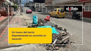 Un hueco del barrio Departamental se convirtió en socavón [upl. by Nicodemus]