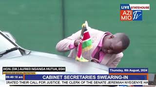 Dr Alfred Nganga Mutua Sworn in as Cabinet Secretary of Labour and Social Protection [upl. by Kellen]