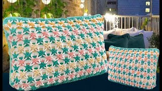 Cómo hacer una FUNDA PARA ALMOHADA DECORADA COJINES ALMOHADONES lindos Bonitos Fácil de hacer [upl. by Elvina]