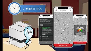 YO Home Sperm Test 20 WiFi Demonstration Video  Male Fertility Semen Analysis and Improvement [upl. by Portwin]