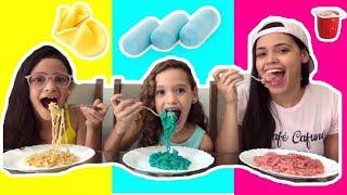 QUEM COME MAIS COMIDA COLORIDA  CHALLENGE [upl. by Fineberg]