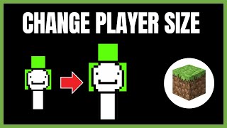 How To Change Player Size In Minecraft  Easy Tutorial [upl. by Rauscher]