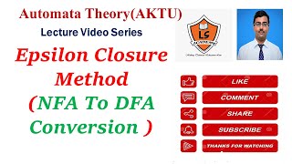 Subset Construction Algorithm  EClosure method  ENFA to DFA Conversion Epsilon closure method [upl. by Viv]