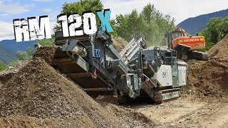 RM120X hybrid CRUSHING excavated material [upl. by Hynes]