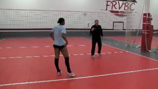 Jim Stone Shows Proper Middle Blocker Transition Footwork [upl. by Domini]