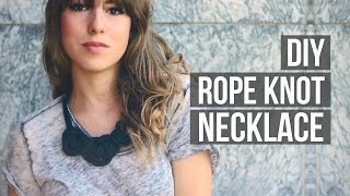 DIY → Rope Knot Necklace  Penelopel [upl. by Edward]