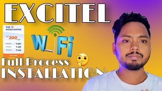 EXCITEL FIBER BROADBAND FULL INSTALLATION Process 200 excitel membership experience [upl. by Ailssa]