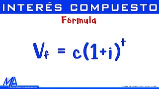 Fórmula del interés compuesto  Explicación [upl. by Angeli]