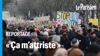 Manifestation contre la loi immigration  « On est quand même la patrie des droits de l’Homme  » [upl. by Sax]