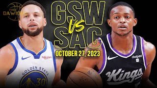 Golden State Warriors vs Sacramento Kings Full Game Highlights  October 27 2023  FreeDawkins [upl. by Sclar]