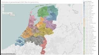 Postcodekaart Nederland 2023 [upl. by Sedecrem]