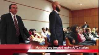 Cole Montalvo UTC student who questioned preacher gets most charges dropped [upl. by Gnilrets]