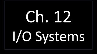 12 IO Systems  Operating Systems 作業系統  TeiWei Kuo 郭大維 [upl. by Neve]