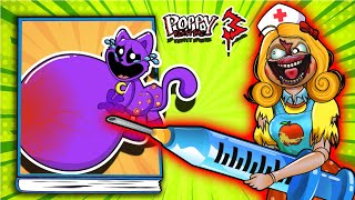 🐾paper diy🐾 Poppy Playtime Chapter 3 MISS DELIGHT Kidnaps Pregnant CATNAP 😈 Game Book ASMR [upl. by Defant649]