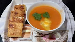 Homemade tomato soup special recipe tomatosoup winter special tomato soup recipe 😋 trending [upl. by Bertina]