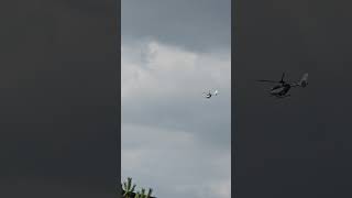 Helicopter passing BurtononTrent train station [upl. by Tyra770]