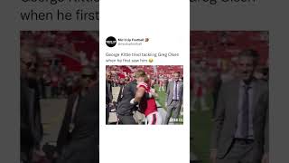 George Kittle Tried To Tackle Greg Olsen shorts [upl. by Aenat]