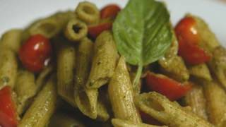 Penne with Pesto and Cherry Tomatoes [upl. by Collimore158]