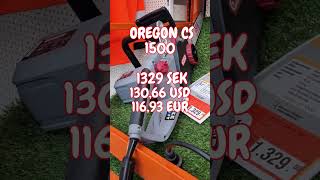 Oregon CS1500 Electric Chainsaw price in Sweden 21 [upl. by Panaggio]