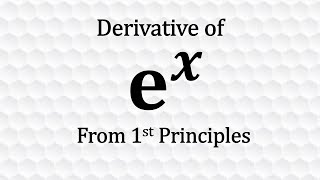 Differentiation from First Principles [upl. by Allanson]