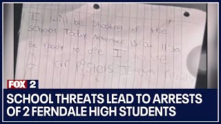 School threats lead to arrests of 2 Ferndale High students [upl. by Letnwahs]