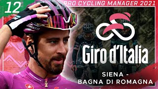 ABSOLUTE CARNAGE 2021 GIRO DITALIA Stage 12  Pro Cycling Manager 2020 [upl. by Airdnassac]