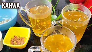 Kahwa Recipe  How To Make Kahwa Tea  Flavoured Tea Recipes  Kashmiri Kahwa  Varun [upl. by Sivel312]