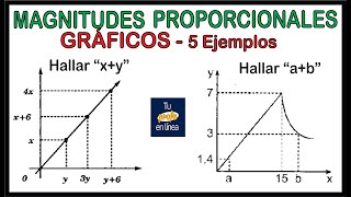 MAGNITUDES PROPORCIONALES 03 Graficos de Proporcionalidad Directa e Inversa [upl. by Ilyah]